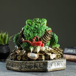 Хорошие сувениры / Piggy bank "Frog", green