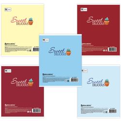 BRAUBERG / Notebook A5, 96 sh., ECO, cage, cardboard cover, TASTES / 14 pcs.