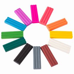Clay wax BRAUBERG, 12 colors, 180 g, with a stack, Euro slot