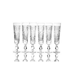 Гусевской Хрустальный завод / Set of crystal glasses "Lubok" 6 pieces