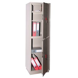 Cabinet metal for documents KBS-032T, 1550 x470 x390 mm, 48 kg, 2 compartments, welded