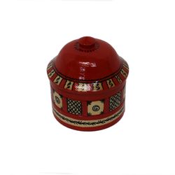 Беломорские узоры / Salt shaker wooden "Mezenskaya painting. Graphics"