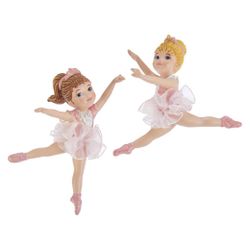 Kurts Adler / Set of Christmas decorations "Friends of the ballerina", 9.5 cm, 2 pcs