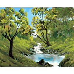 Опт-картина / Sayılara göre boyama 40x50 Orman manzarası