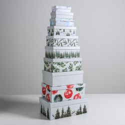 Дарите Счастье / A set of gift boxes 10in1 "Watercolor"