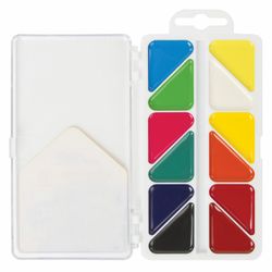 Aquarelle UNLANDIA "MOSAIC" Honig, 12 Farben, CLASSIC, Kunststoff