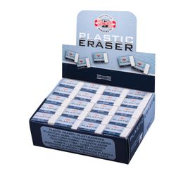 Eraser KOH-I-NOOR, 30х18х12 mm, white, rectangular, PVC