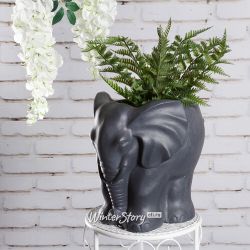 Kaemingk / Planter for flowers King of Savannah 26 * 22 cm black