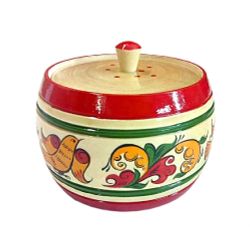 Беломорские узоры / Wooden barrel "Boretskaya list" 8 cm