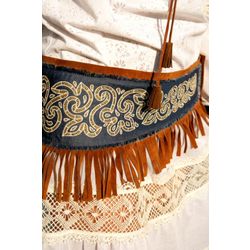 Снежинка / Snowflake / Women's dress "Bereginya" of a semi-fitted silhouette