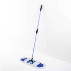 Доляна / Shaft / Mop flat, telescopic handle 72-120 cm, wide cotton nozzle