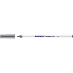EDDING / Edding / Filzstift, Stoff, Pigmenttinte, Rundspitze, 1 mm, waschbar bis 60°C Grau
