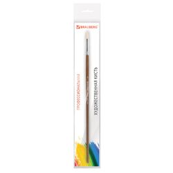 Brush art is a professional ART BRAUBERG CLASSIC, bristle, round, No. 6, long handle