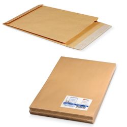 Envelope packages Q4 volume (250х353х40 mm), 300 sheets, Kraft paper, tear strip, SET of 25 PCs.