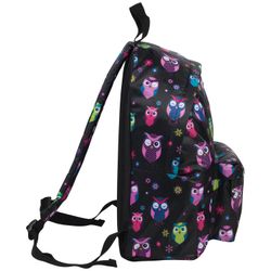 Backpack BRAUBERG, universal, city-format, black, "Owl", 20 liters, 41х32х14 cm