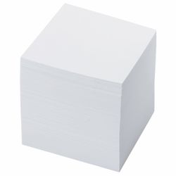 BRAUBERG / Glued note block, cube 9x9x9 cm, white, whiteness 95-98%