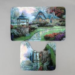 Доляна / Doliana / Conjunto de tapetes de banho e sanitários "House" 2 peças, 79 × 49, 49 × 40 cm