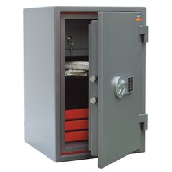 Fire-burglar-resistant safe VALBERG "Garant-67T EL", 670x440x440 mm, 99 kg, el. lock, tracer, fastening to the floor