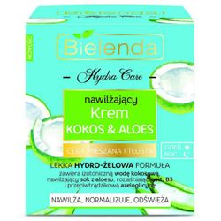 Moisturizing face cream Coconut and Aloe for mixed and oily skin HYDRA CARE BIELENDA, BIELENDA, 50 ml
