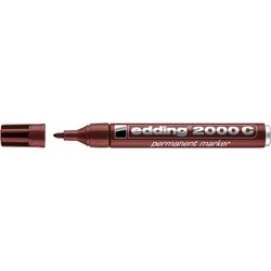 EDDING / Marcador edding / permanente, escrita e desenho, bico redondo, recarregável, marrom 1,5-3 mm