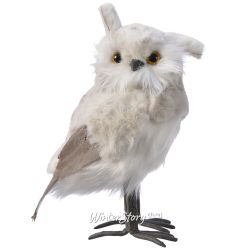 Kaemingk / Figura decorativa Coruja Cinza Oprah 23 cm