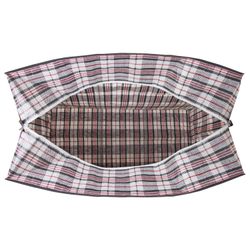 ЛЮБАША / Household bag-trunk, polypropylene, 70x50x30 cm, 105 liters, black-red, 170 g / m2
