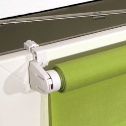 BRABIX 40x175 cm roll curtain, texture - loe, protection 55-85%, 200 g/m2, green