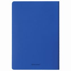 BRAUBERG / Notebook 48 y. checkered cover leatherette SoftTouch, stitching, A5 (147x210mm), BLUE, RAINBOW / 10 pcs.