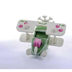 Toy Christmas tree "Plane Biplan" 6017