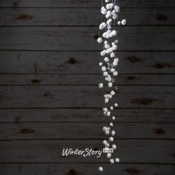 Kaemingk / Girlande Snowfall mit Glitzern und Acryltröpfchen 135 cm