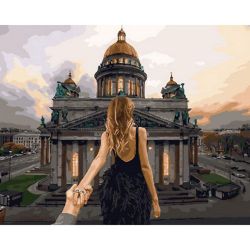 Опт-картина / 数字绘画 40x50 跟随我。圣彼得堡