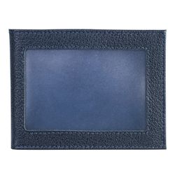Cover for identity BEFLER "Grade", genuine leather, with window, blue