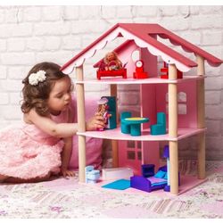 Wooden doll house "Rosa Khutor"