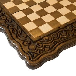 GamesDealer / Xadrez + gamão esculpido "Breeze" 60, Haleyan