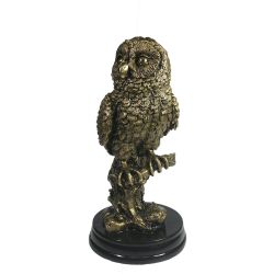Ремеко / Figura decorativa "Búho" (color dorado) L13W13H27cm