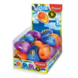 Sharpener MAPED (France) "I-Gloo", left-handed, with the container, assorted, display