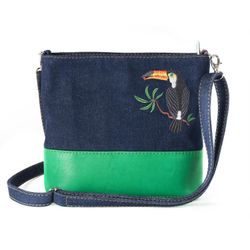 Торжокские золотошвеи / Denim bag "Tropicana"