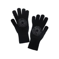 WOMAN'S GLOVES single alpacas with rhinestones