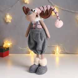 Сималенд / Interior doll "Losyash in gray shorts and a pink cap"