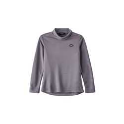 Jumper gray straight cut with a small collar for a boy