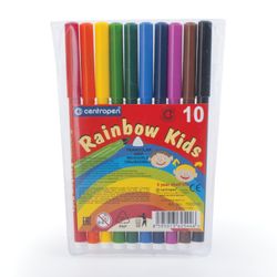 Markers CENTROPEN "Rainbow Kids", 10 colors, washable, ergonomic, ventilated cap