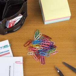 BRAUBERG paperclip, 28 mm, color, 100 PCs in a carton, Russia