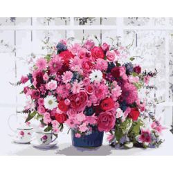 Опт-картина / Painting by numbers 40x50 Big bouquet