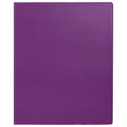 Folder on the 2 rings BRAUBERG, cardboard/PVC, 35 mm, purple, up to 180 sheets (double life)
