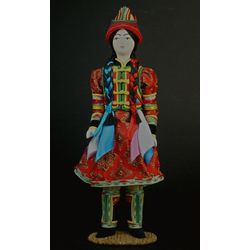Потешный промысел / Hatıra bebek "Buryat kadın kostümü"
