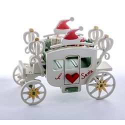 Toy Christmas tree "Carriage covered" 6017 Heart Santa