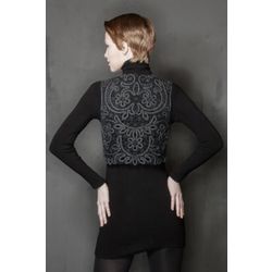 Снежинка / Snowflake / Women's lace vest with floral ornament