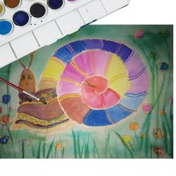 Watercolor JOVI (Spain), 18 colours with brush, plastic box, Euro slot