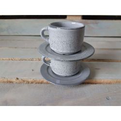 Хорекс / Fincan "Nebbia" di caffe espresso fincan tabağı ile 12 adet.