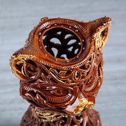 Керамика ручной работы / Table vase "Cat"